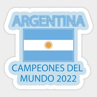 Argentina campeones del mundo 2022 world cup champions Sticker